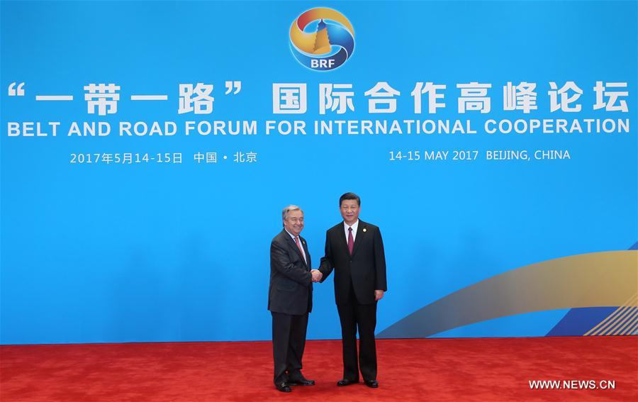 (BRF)CHINA-BEIJING-BELT AND ROAD FORUM-LEADERS' ROUNDTABLE SUMMIT-XI JINPING(CN)