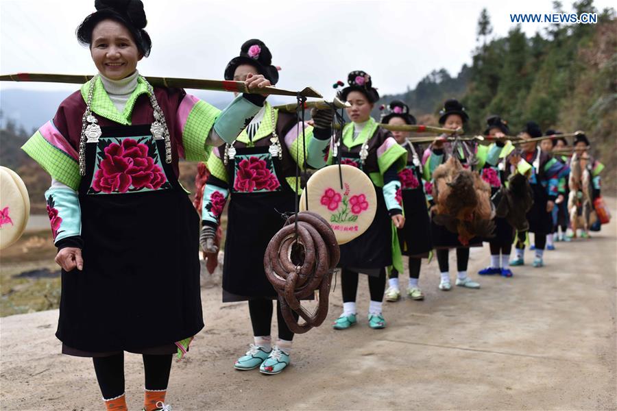 #CHINA-GUIZHOU-MIAO VILLAGE-TRADITION (CN)