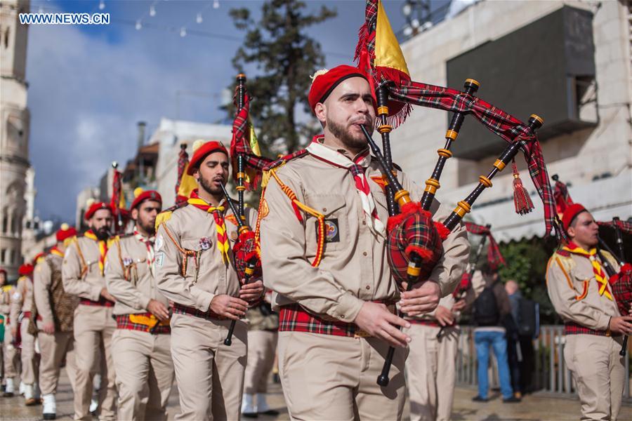 MIDEAST-BETHLEHEM-ORTHODOX-CELEBRATIONS