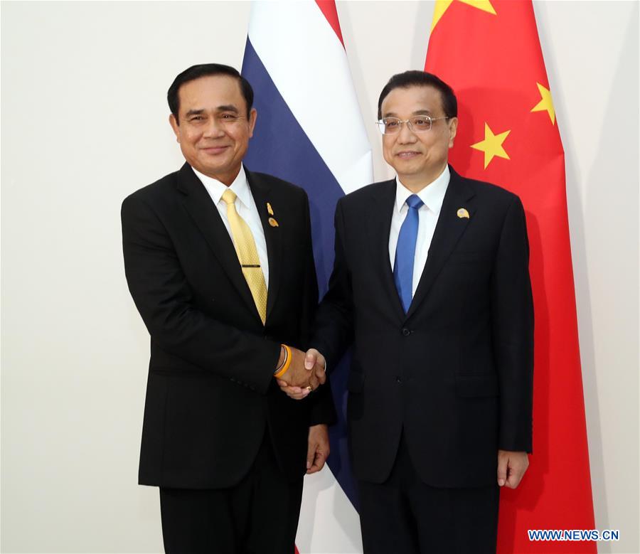 CAMBODIA-PHNOM PENH-CHINA-LI KEQIANG-THAI PM-MEETING