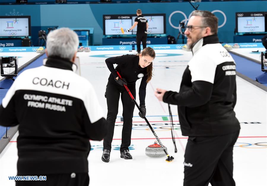 (SP)OLY-SOUTH KOREA-PYEONGCHANG-CURLING-MIXED DOUBLES-TRAINING