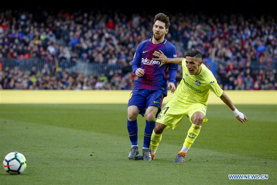 (SP)SPAIN-BARCELONA-SOCCER-SPANISH LEAGUE-BARCELONA VS GETAFE