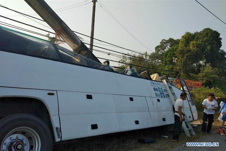 THAILAND-BANGKOK-TOUR BUS ACCIDENT