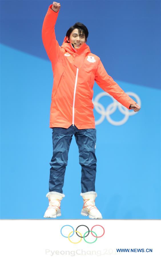 (SP)OLY-SOUTH KOREA-PYEONGCHANG-FIGURE SKATING-MEN'S SINGLE SKATING-MEDAL CEREMONY