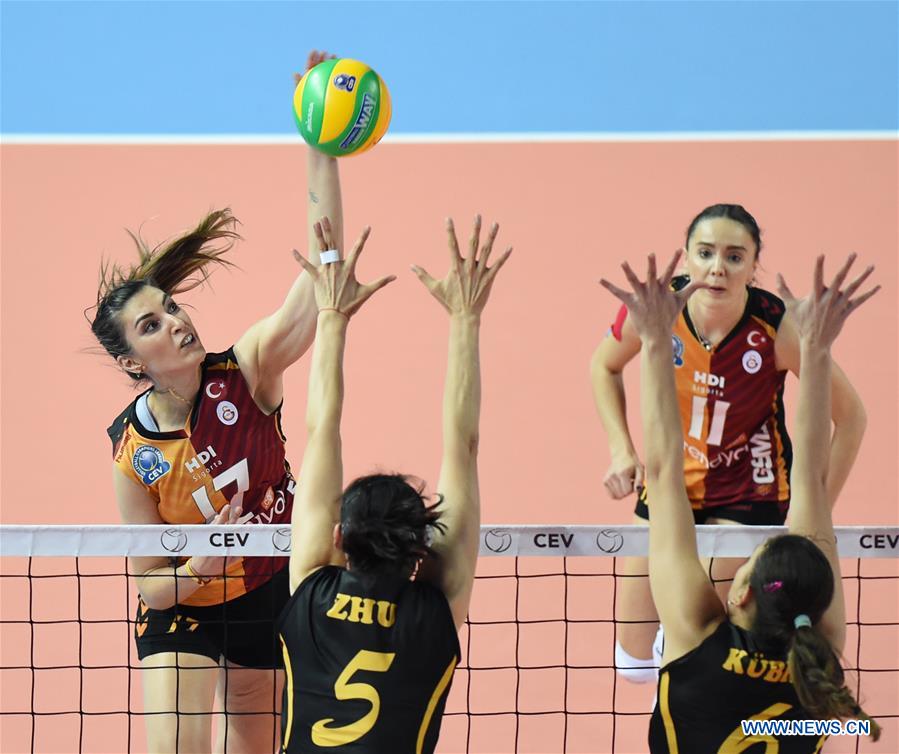 (SP)TURKEY-ISTANBUL-VOLLEYBALL-CEV-CHAMPIONS LEAGUE-GALATASARAY VS VAKIFBANK