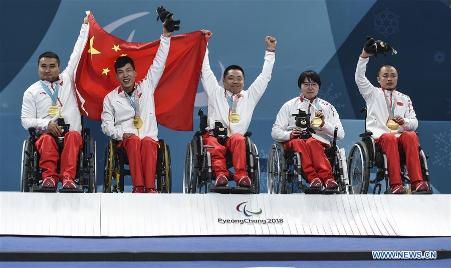 (SP)OLY-PARALYMPIC-SOUTH KOREA-GANGNEUNG-WHEELCHAIR CURLING-CHINA-GOLD MEDAL