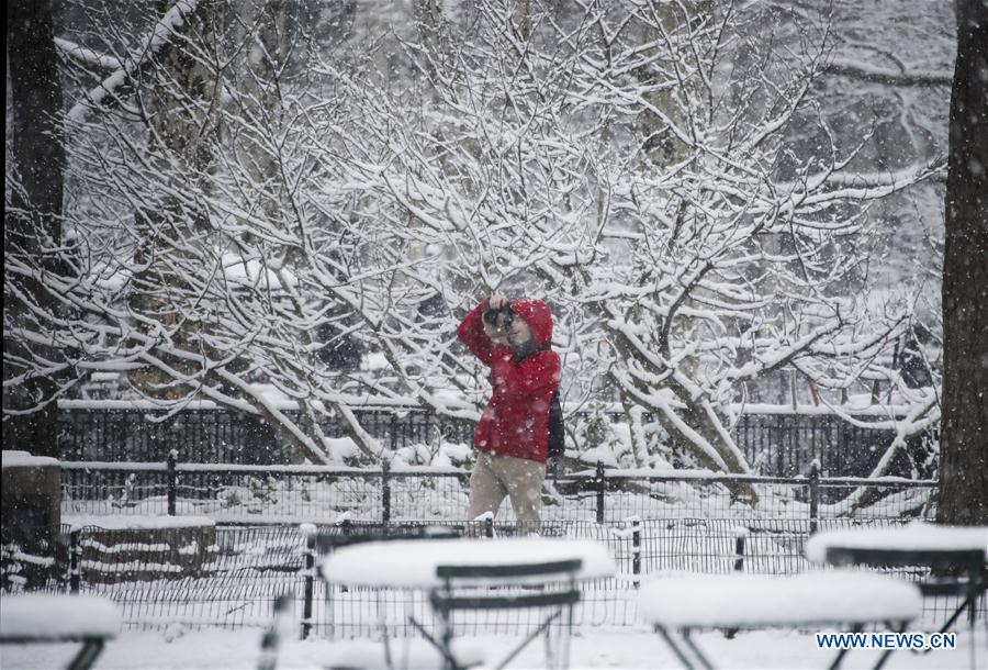 U.S.-NEW YORK-SNOW