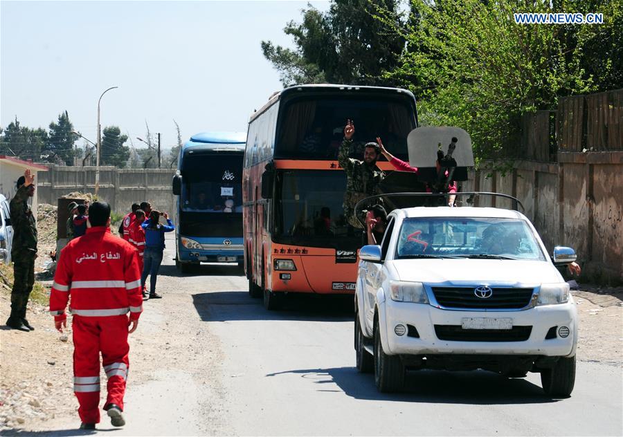 SYRIA-DAMASCUS-ISLAM ARMY-DEPARTURE-DOUMA