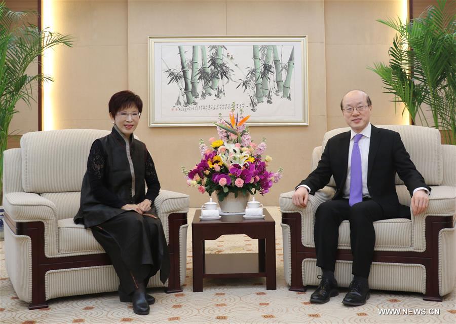 CHINA-XI'AN-LIU JIEYI-HUNG HSIU-CHU-MEETING (CN)