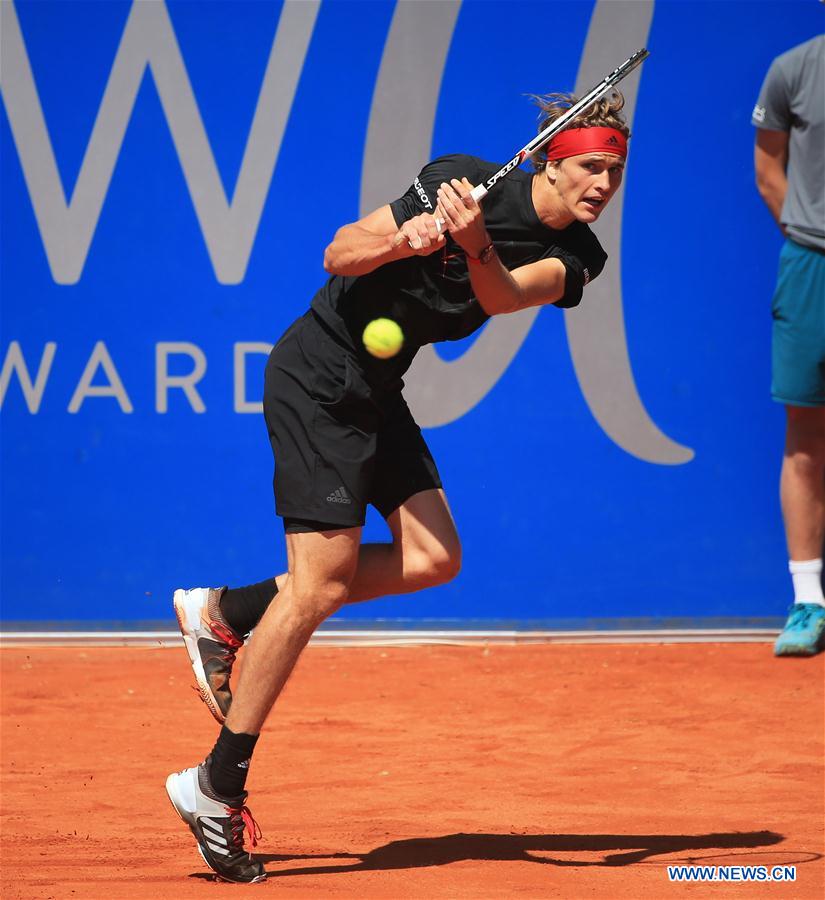 (SP)GERMANY-MUNICH-TENNIS-ALEXANDER ZVEREV VS PHILIPP KOHLSCHREIBER