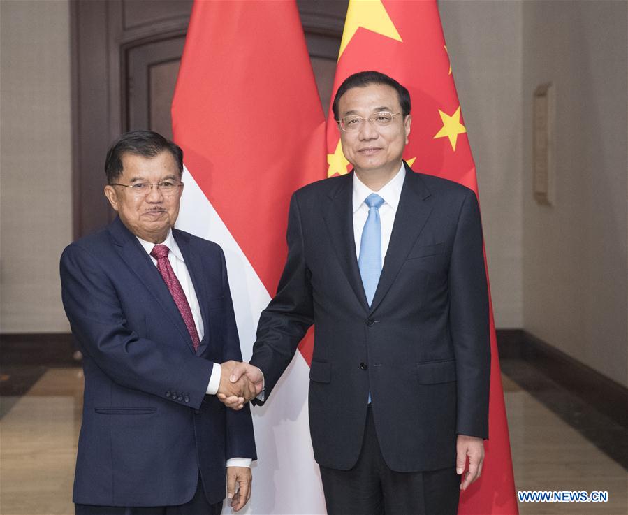 INDONESIA-CHINA-LI KEQIANG-JUSUF KALLA-MEETING