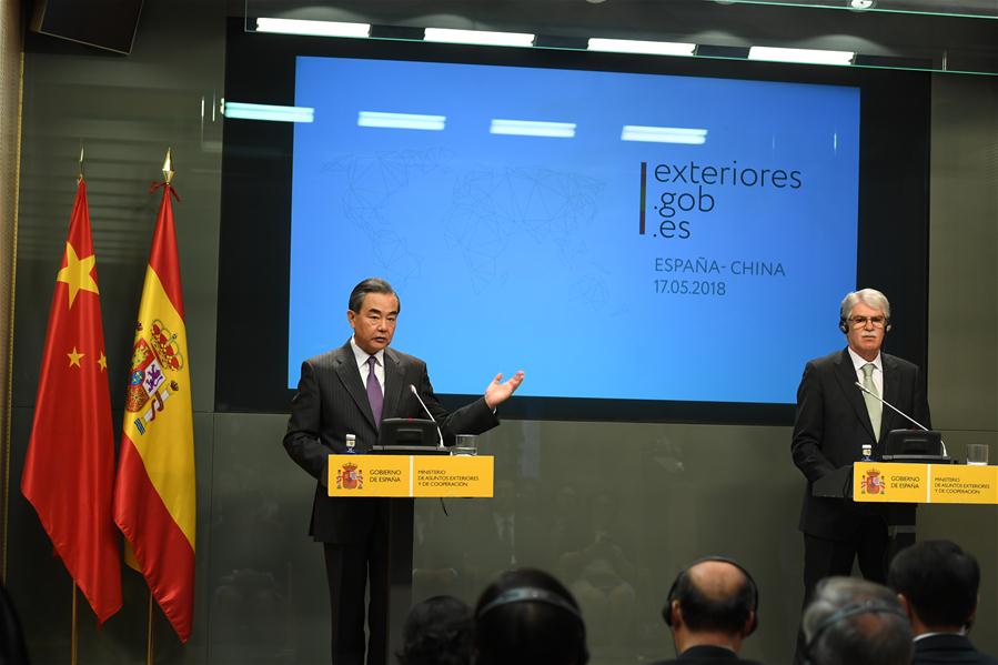 SPAIN-MADRID-CHINA-WANG YI-VISIT