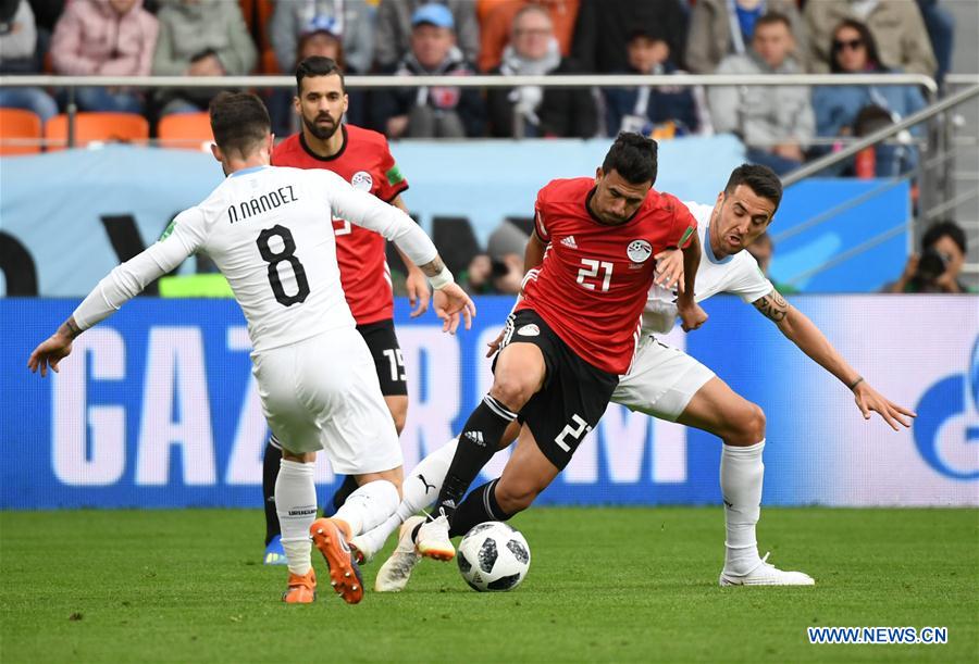 (SP)RUSSIA-YEKATERINBURG-2018 WORLD CUP-GROUP A-EGYPT VS URUGUAY