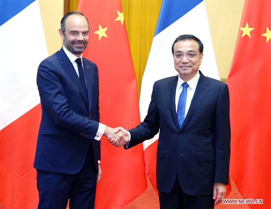 CHINA-BEIJING-LI KEQIANG-FRANCE-EDOUARD PHILIPPE-TALKS (CN)