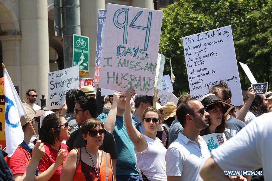 U.S.-NEW YORK-IMMIGRATION POLICY-PROTEST