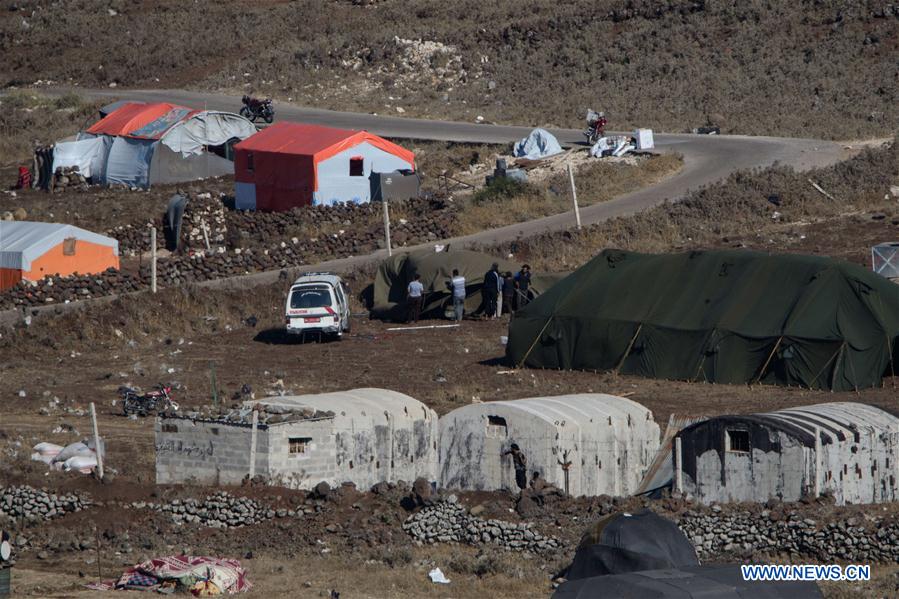 MIDEAST-GOLAN HEIGHTS-SYRIAN REFUGEE