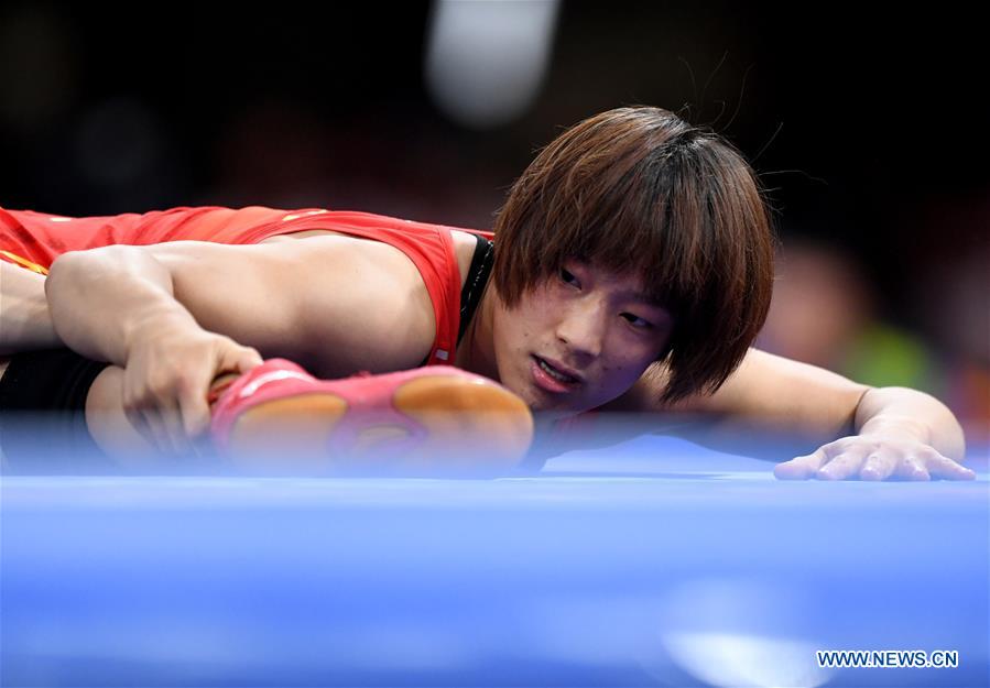 (SP)INDONESIA-JAKARTA-ASIAN GAMES-WRESTLING-WOMEN'S FREESTYLE 57 KG