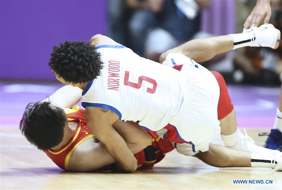 (SP)INDONESIA-JAKARTA-ASIAN GAMES-MEN'S BASKETBALL-CHINA-PHILIPPINES