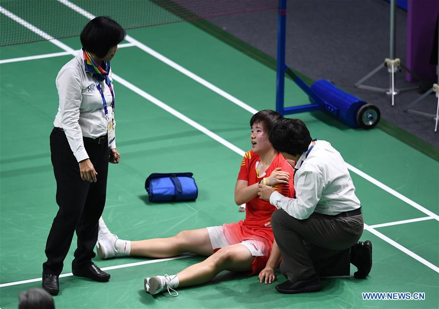 (SP)INDONESIA-JAKARTA-ASIAN GAMES-BADMINTON-WOMEN'S TEAM FINAL