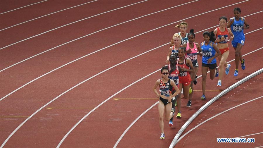 (SP)INDONESIA-JAKARTA-ASIAN GAMES-ATHLETICS-WOMEN'S 10000M FINAL