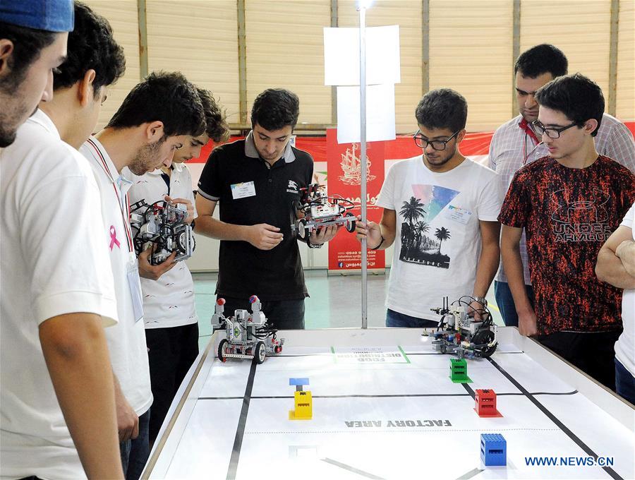 SYRIA-DAMASCUS-ROBOT-OLYMPIAD-QUALIFICATION MATCH