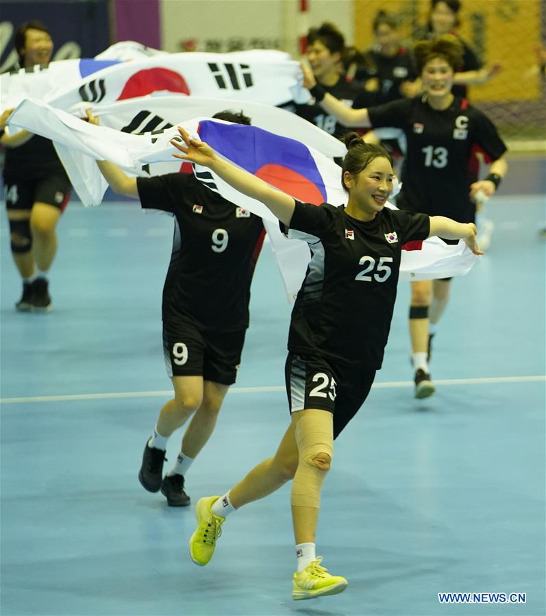 (SP)INDONESIA-JAKARTA-ASIAN GAMES-HANDBALL-WOMEN'S FINAL