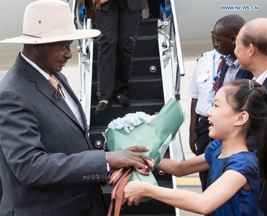 CHINA-BEIJING-UGANDAN PRESIDENT-ARRIVAL (CN)