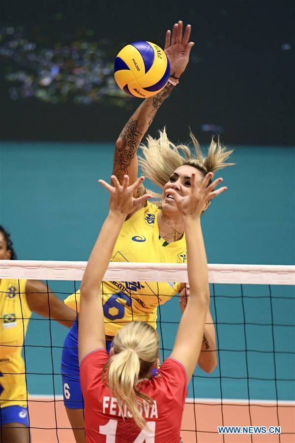 (SP)SWITZERLAND-MONTREUX-VOLLEYBALL-BRAZIL VS RUSSIA