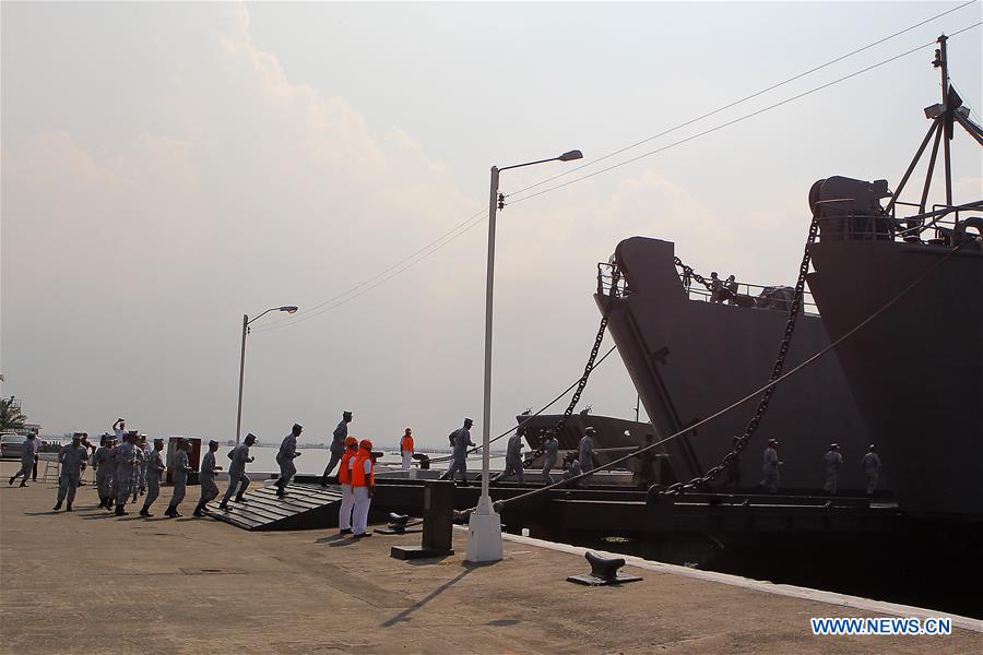 PHILIPPINES-CAVITE-ASEAN-CHINA MILITARY EXERCISE-NAVY-SEND OFF