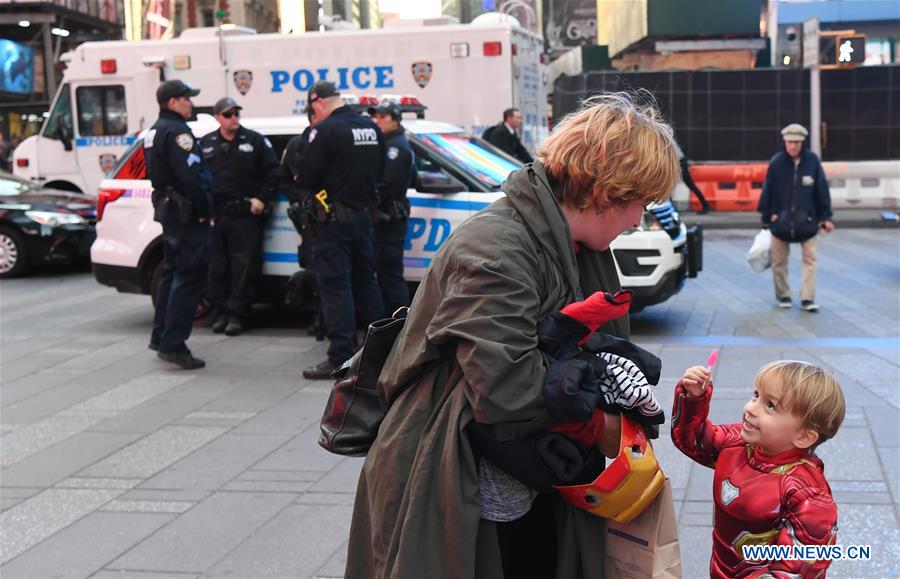 U.S.-NEW YORK-HALLOWEEN-SECURITY