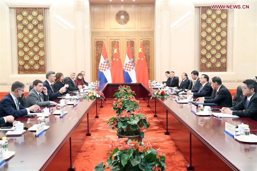 CHINA-BEIJING-LI KEQIANG-CROATIAN PM-MEETING (CN)