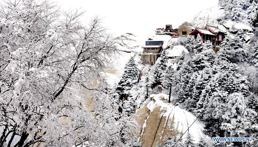 CHINA-SHAANXI-MOUNT HUASHAN-SNOW SCENERY (CN)