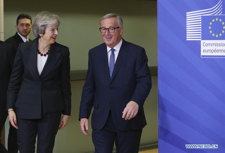 BELGIUM-BRUSSELS-EUROPEAN COMMISSION-PRESIDENT-UK-PM-MEETING