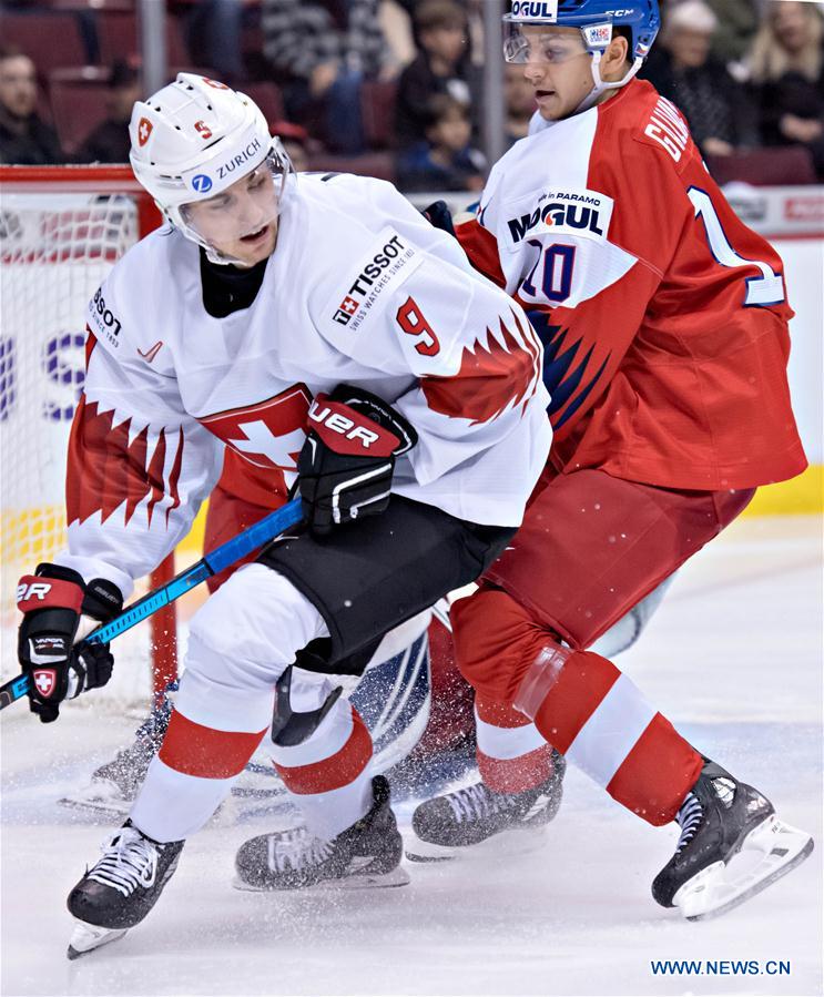 (SP)CANADA-VANCOUVER-INTERNATIONAL-ICE HOCKEY-IIHF WORLD JUNIOR CHAMPIONSHIP-CZECH REPUBLIC VS SWITZERLAND