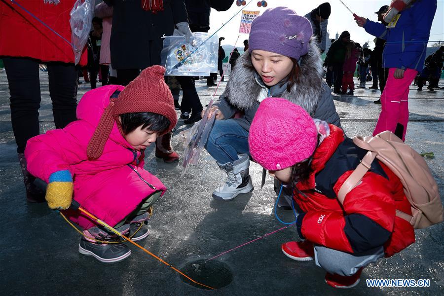 SOUTH KOREA-HWACHEON-SANCHEONEO ICE FESTIVAL