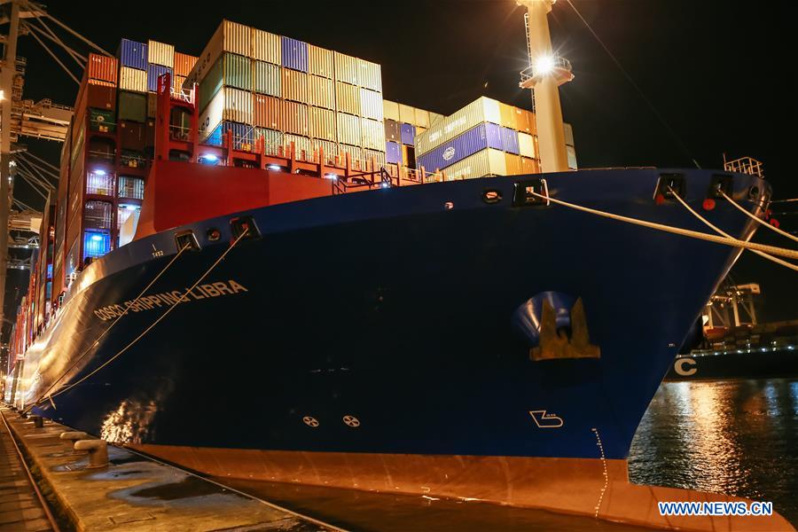 BELGIUM-ANTWERP-COSCO CONTAINERSHIP