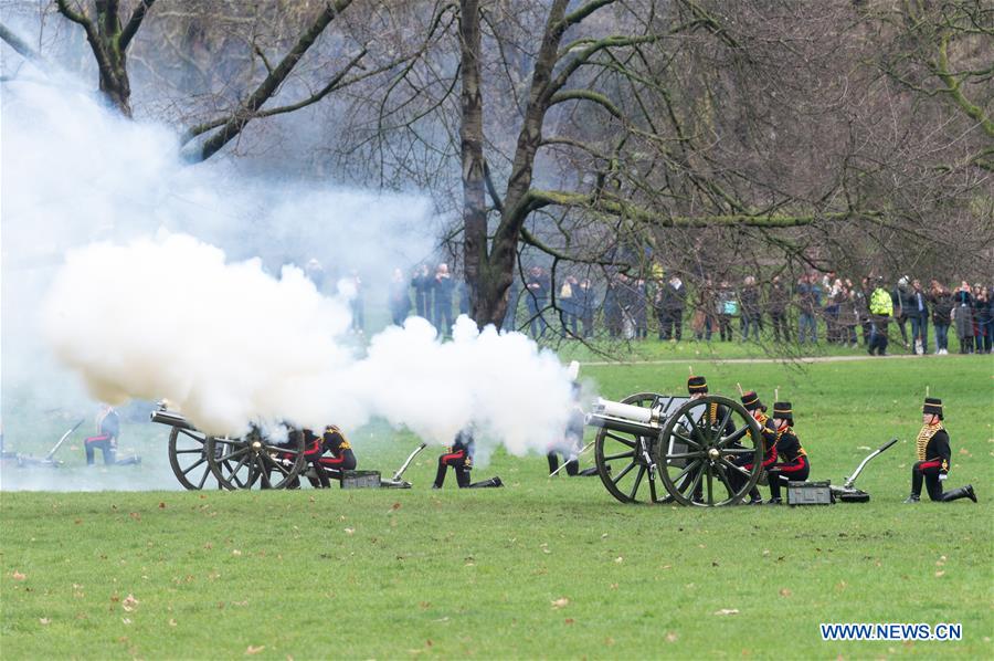 BRITAIN-LONDON-ACCESSION DAY-QUEEN ELIZABETH II-ROYAL GUN SALUTES