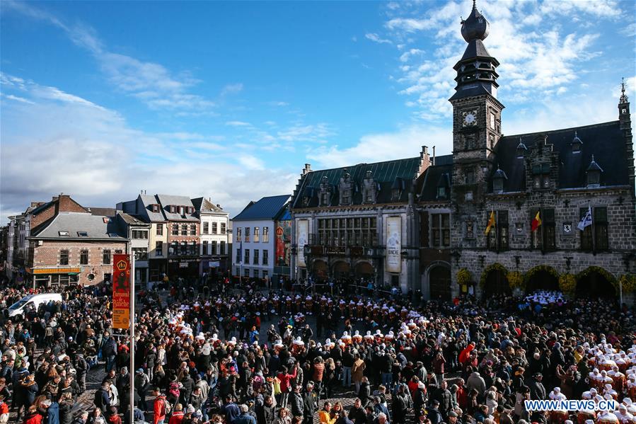 BELGIUM-BINCHE-CARNIVAL-PARADE