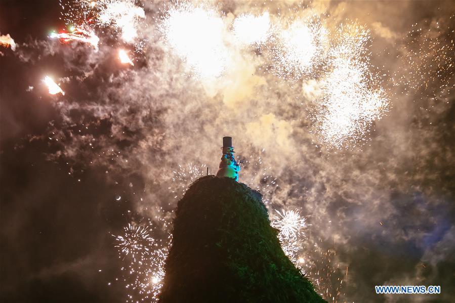 BELGIUM-NAMUR-BOUGE-"GREAT FIRE" CEREMONY