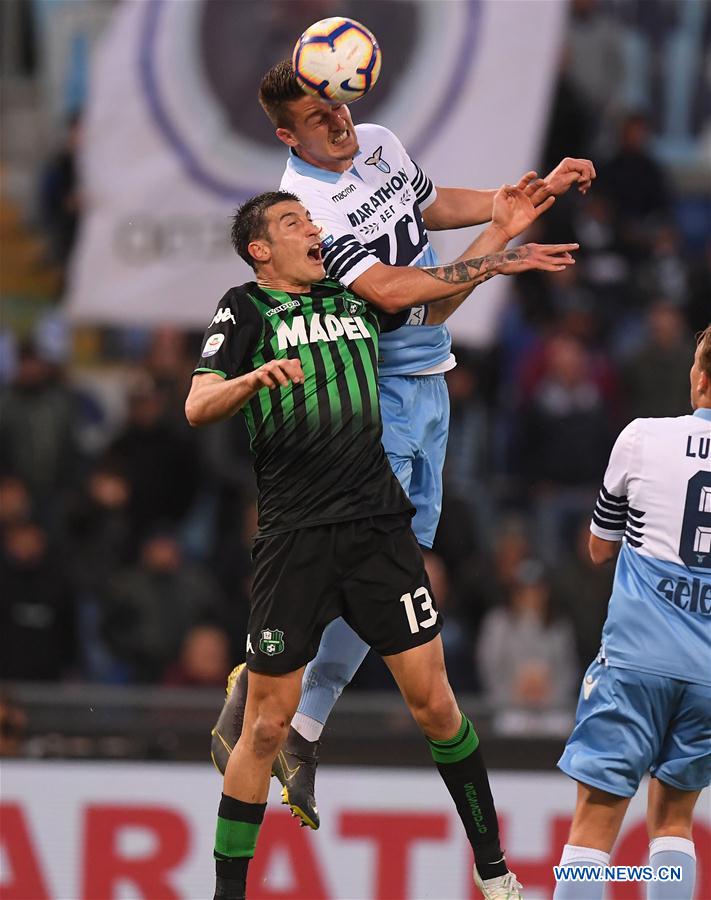 (SP)ITALY-ROME-SOCCER-SERIE A-LAZIO VS SASSUOLO