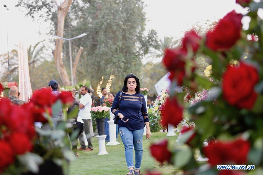 IRAQ-BAGHDAD-AL-ZAWRAA PARK-FLOWER FESTIVAL