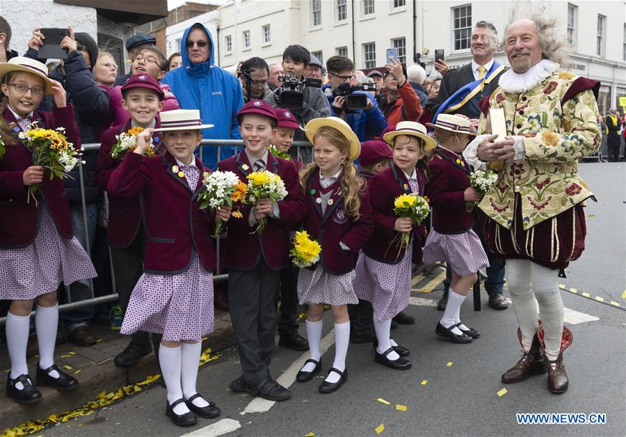 BRITAIN-STRATFORD-UPON-AVON-WILLIAM SHAKESPEARE-BIRTHDAY CELEBRATIONS