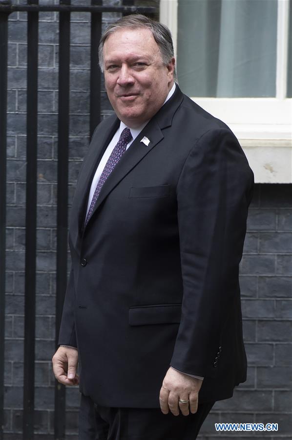 BRITAIN-LONDON-MIKE POMPEO-VISIT