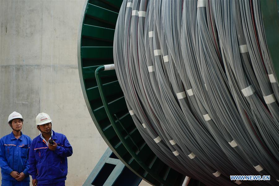 CHINA-JIANGSU-YANGTZE RIVER BRIDGE-MAIN CABLE-ERECTION (CN)