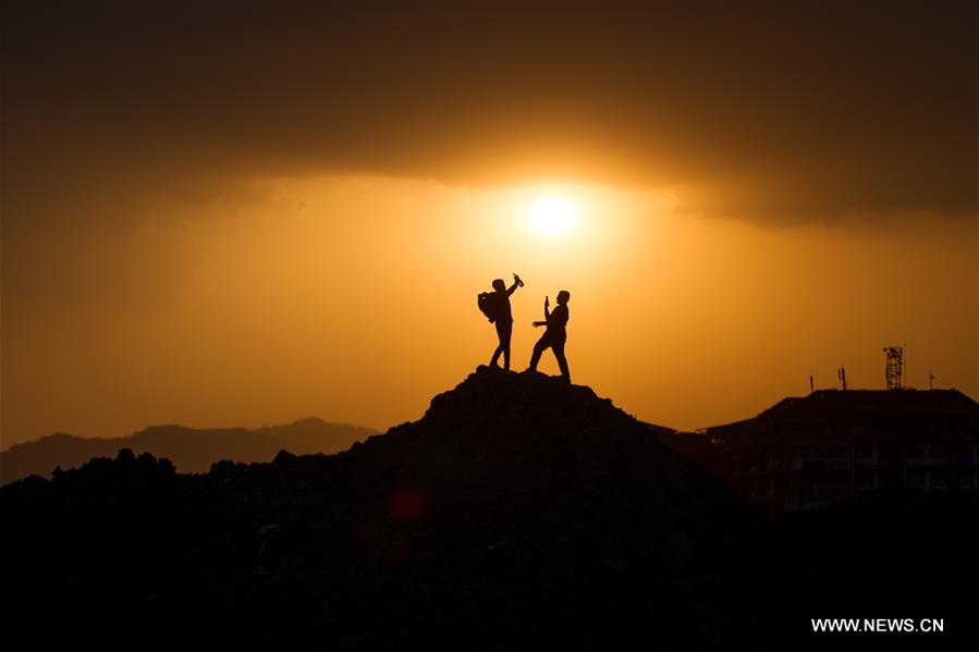 NEPAL-KATHMANDU-SUNSET