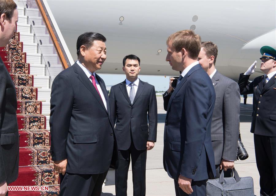 RUSSIA-MOSCOW-XI JINPING-ARRIVAL