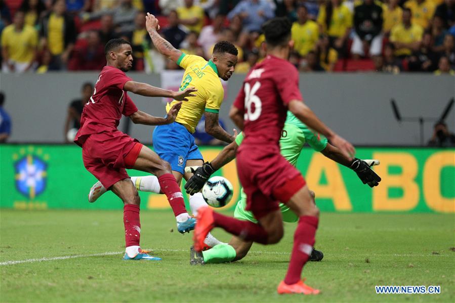 (SP)BRAZIL-BRASILIA-SOCCER-FRIENDLY MATCH-BRAZIL VS. QATAR