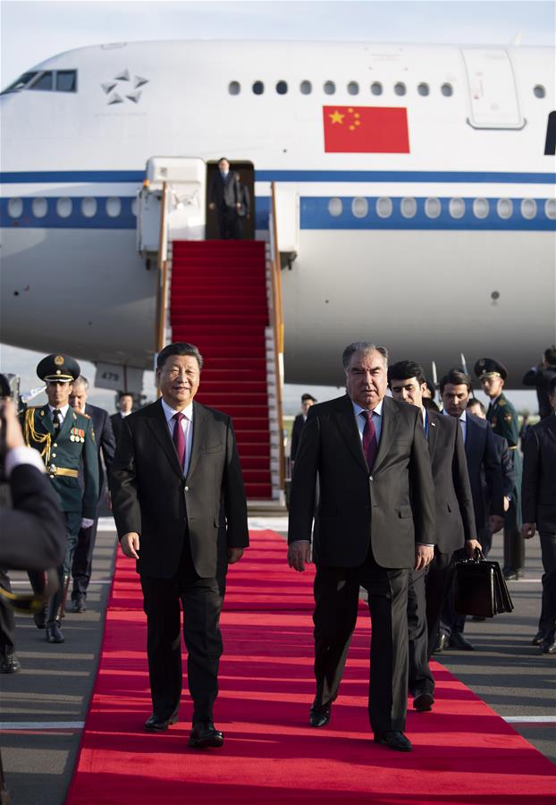 TAJIKISTAN-DUSHANBE-XI JINPING-CICA SUMMIT AND STATE VISIT-ARRIVAL