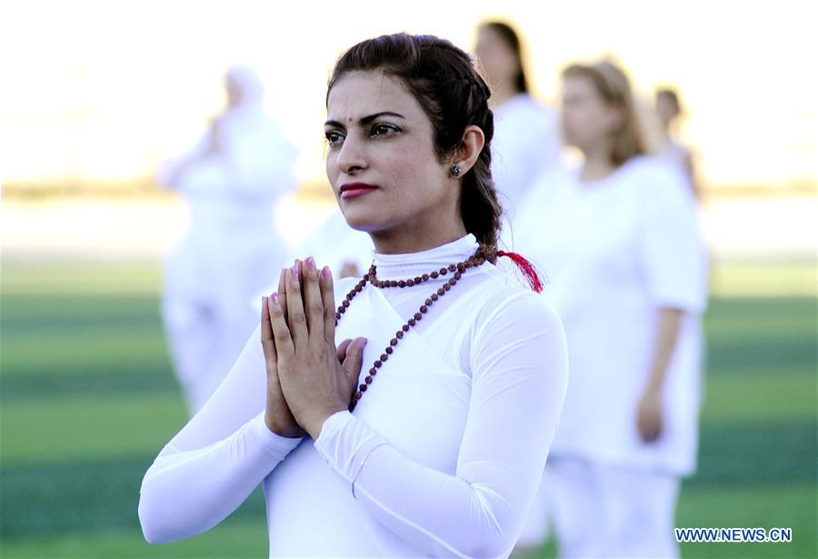 SYRIA-DAMASCUS-INTERNATIONAL YOGA DAY