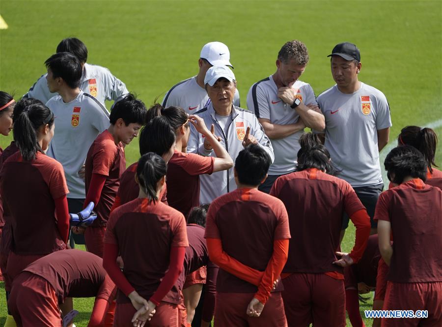 (SP)FRANCE-MONTPELLIER-2019 FIFA WOMEN'S WORLD CUP-ROUND OF 16-CHINA-TRAINING SESSION